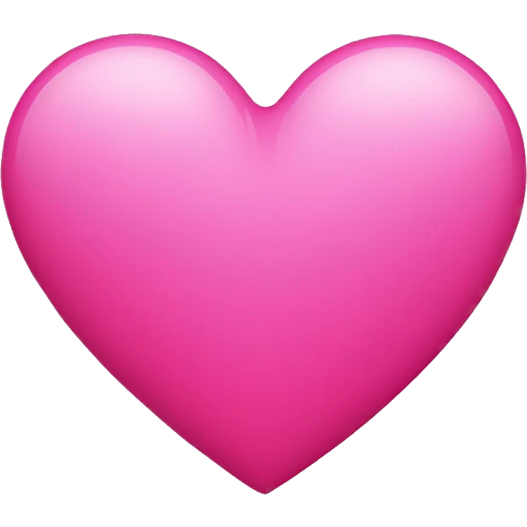 bright pink heart  emoji