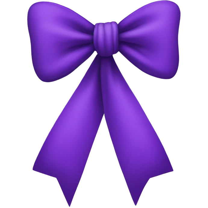 purple bow  emoji
