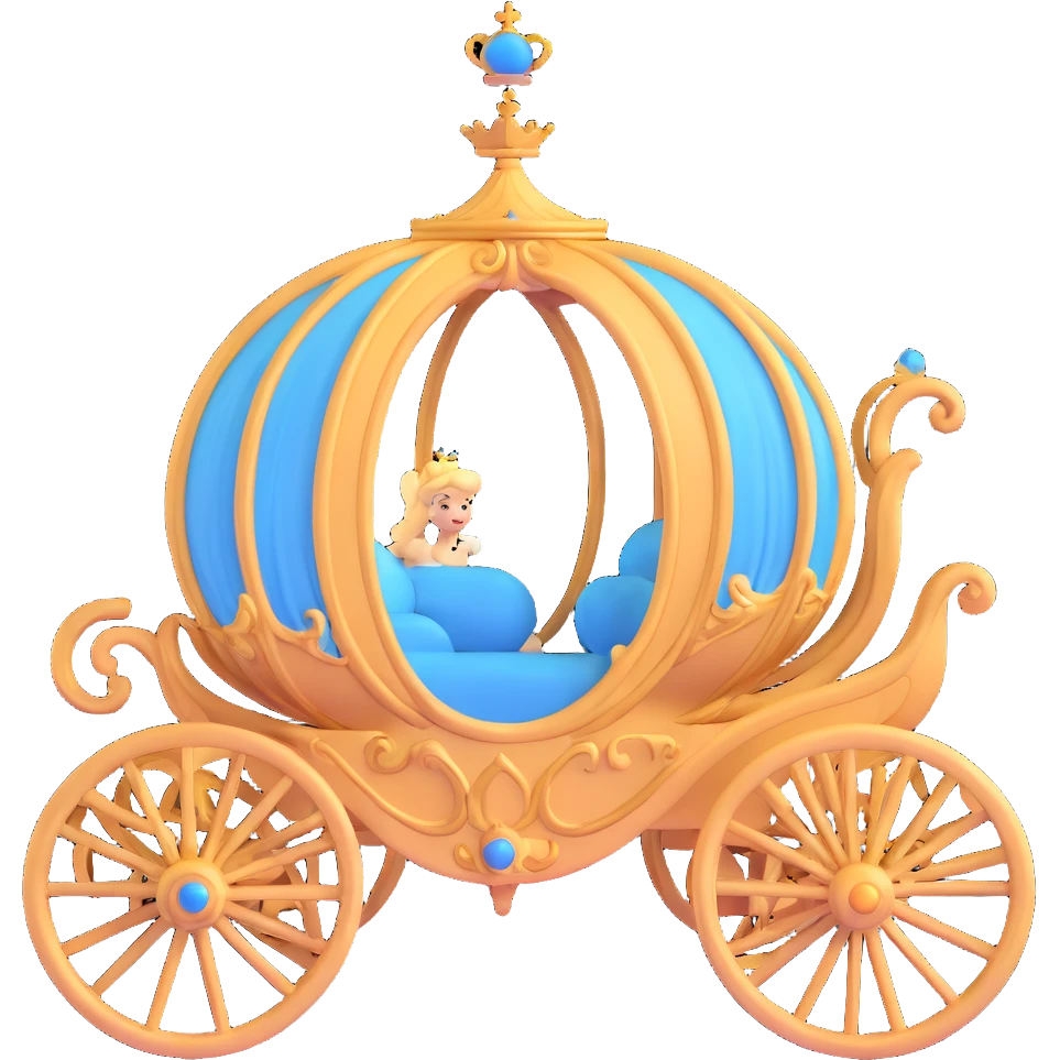 Cinderella's carriage emoji