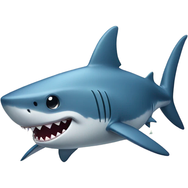shark wearing a tutu emoji