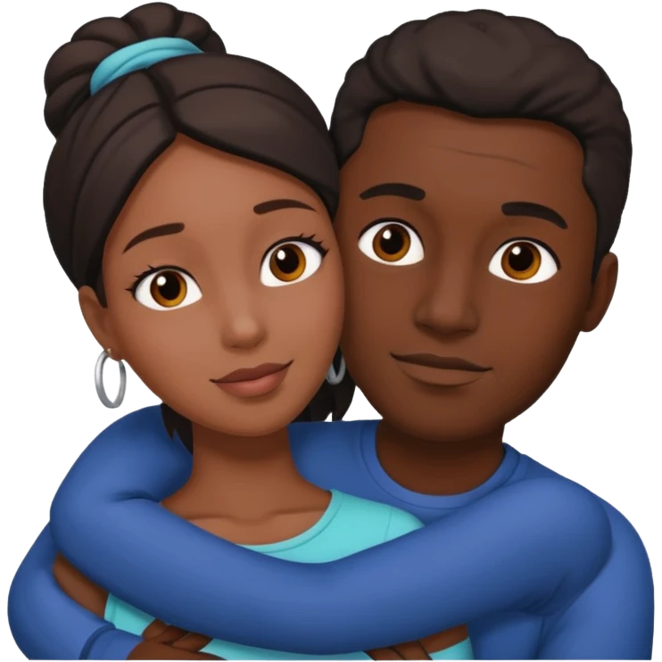 Black man fucking a woman emoji