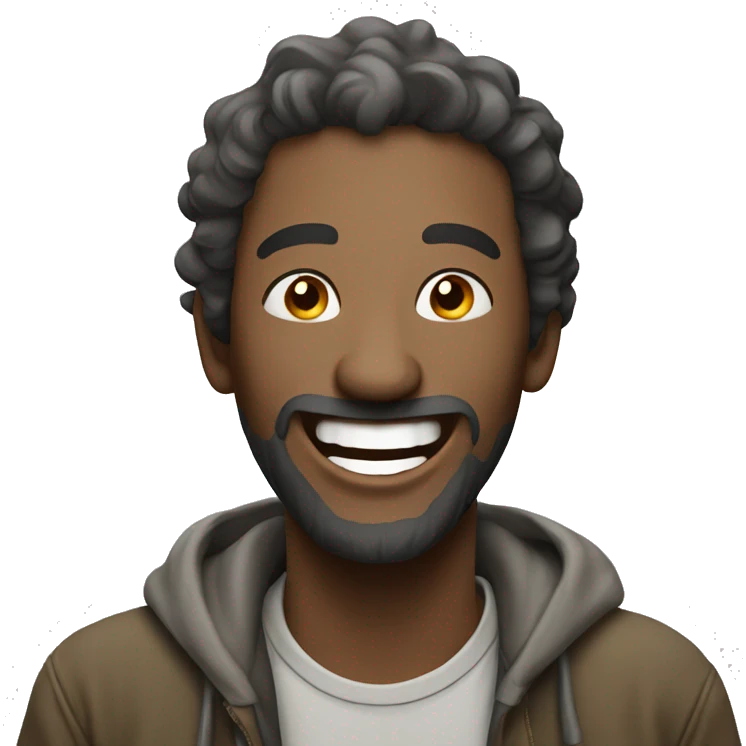 Homeless guy laughing  emoji