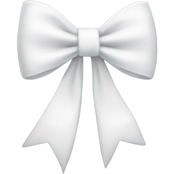 white bow emoji