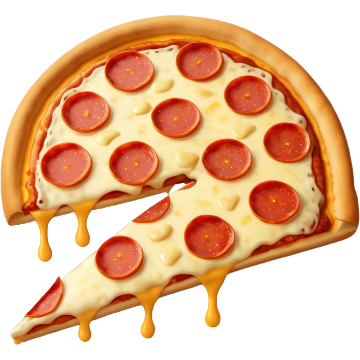 realistic pizza, up view emoji