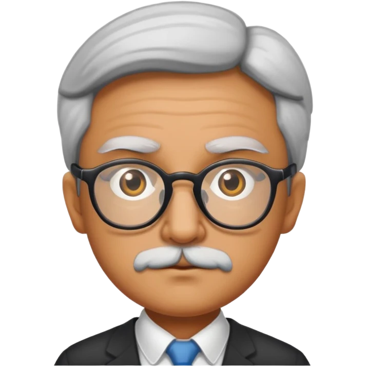 Professor with one eye emoji