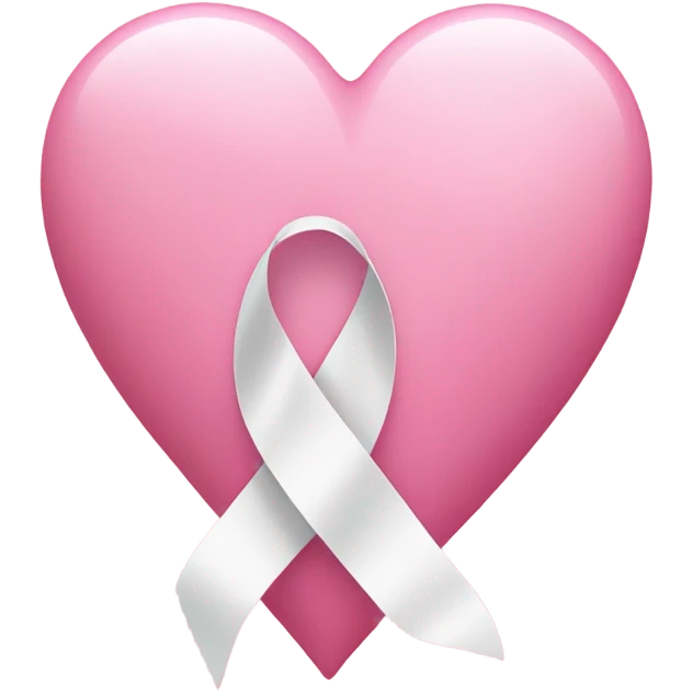 pink heart with white ribbon on it emoji