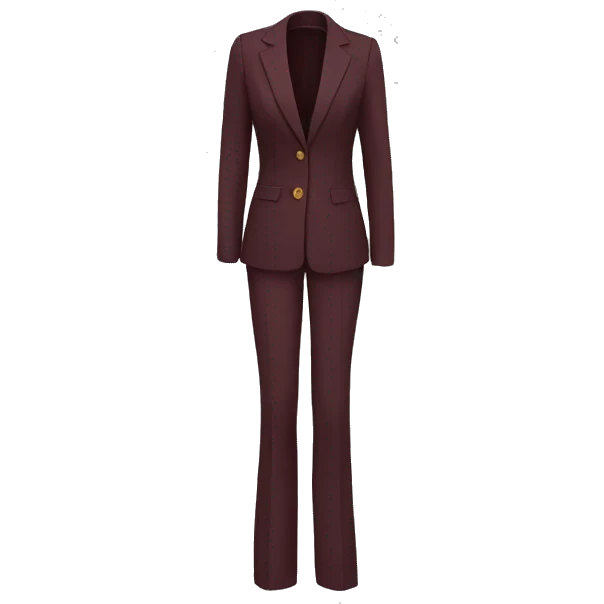Burgundy buckle  dress pants emoji
