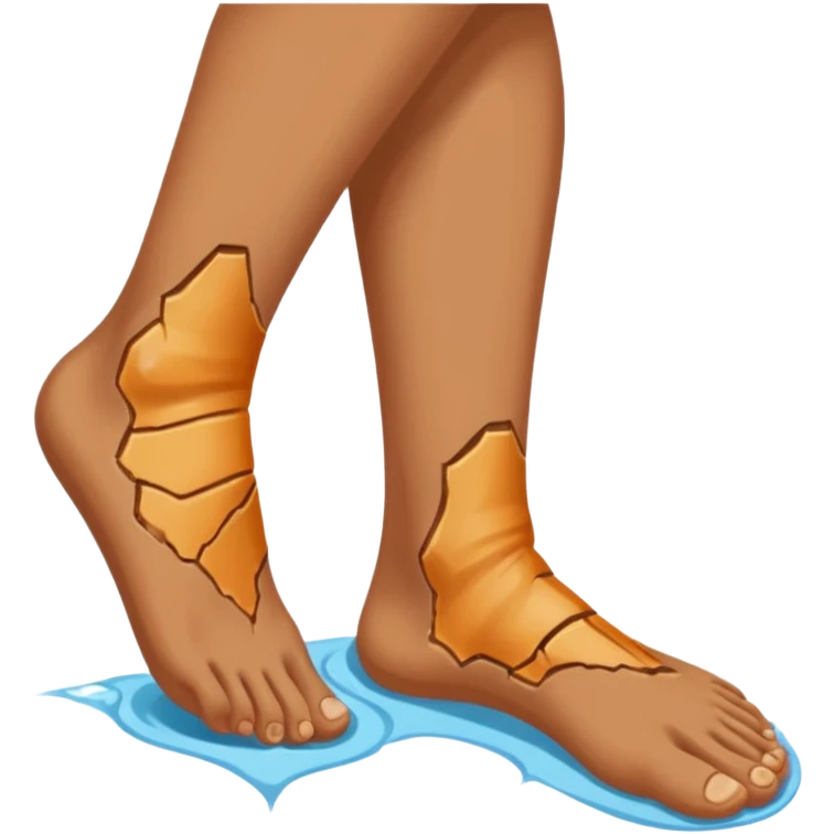 Brooken feet emoji