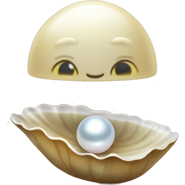 clam with a pearl emoji