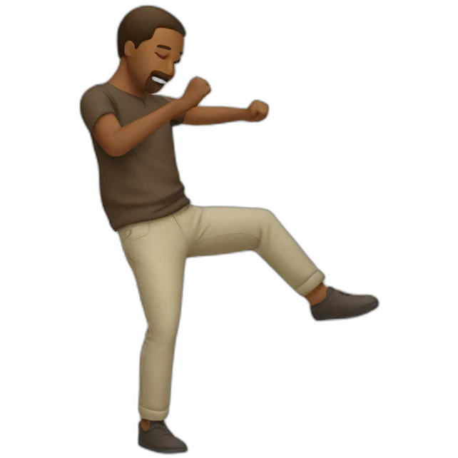  Men doing the DAB emoji