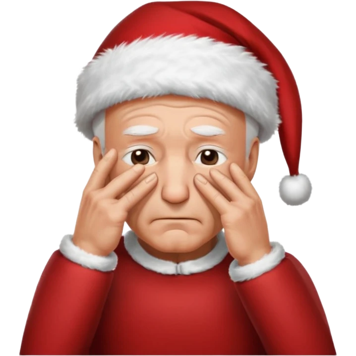 Picard face palm with santa hat emoji