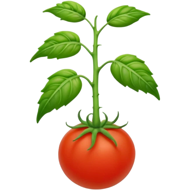 tiny young realistic tomato seedling emoji