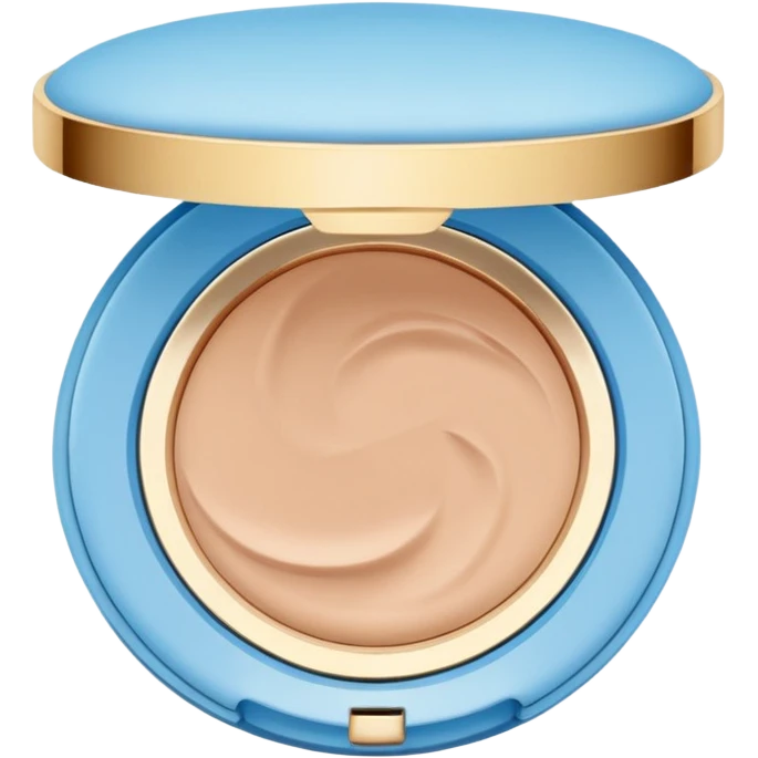 cushion foundation Pact in ligt blue color + wing emoji