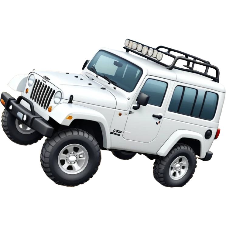 White jeep truck emoji
