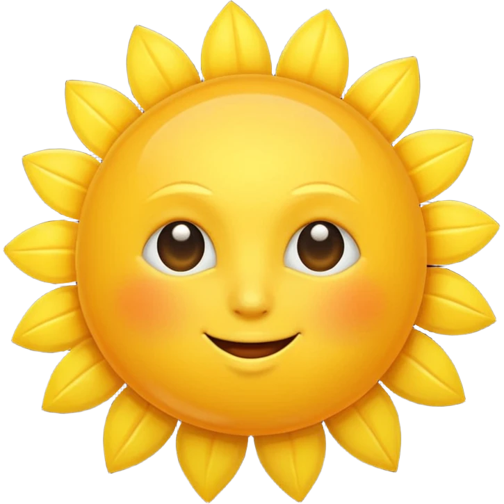 yellow sun emoji