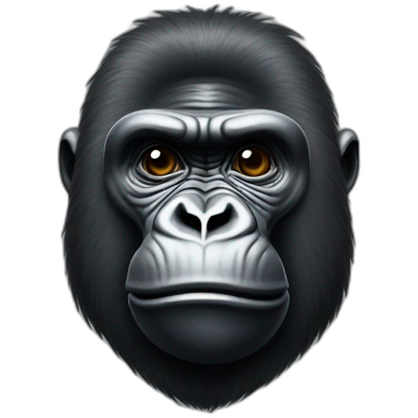 Gorilla sending a kiss emoji