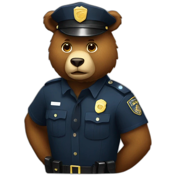 bear police emoji