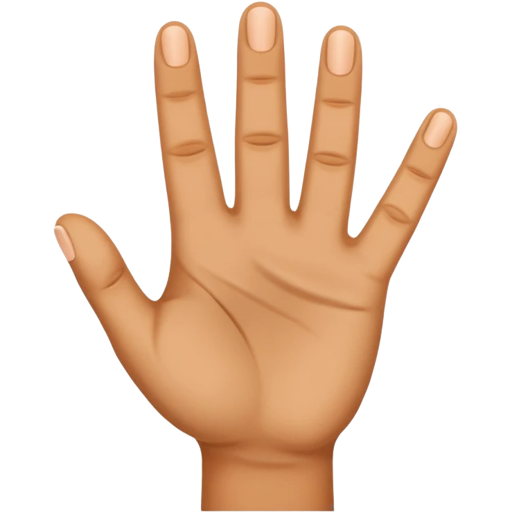 Three fingers up of a hand    emoji