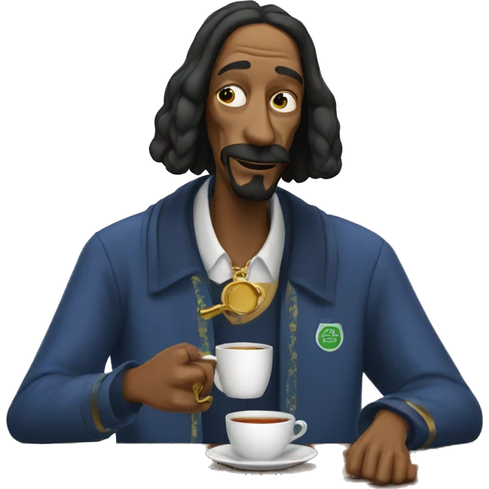Snoop Dog drinking tea emoji