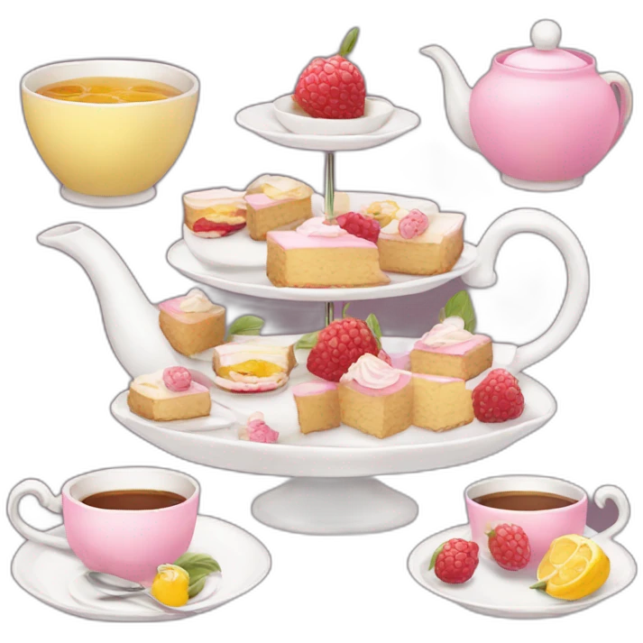 high tea party emoji