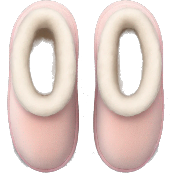 light pink UGG slippers  emoji