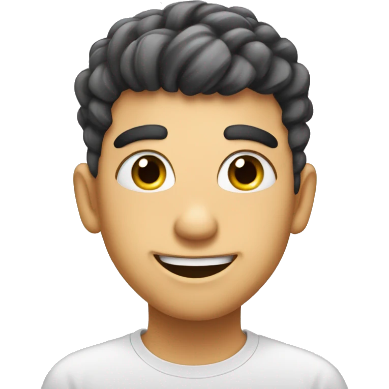 Happy big eyelashes blushing  emoji