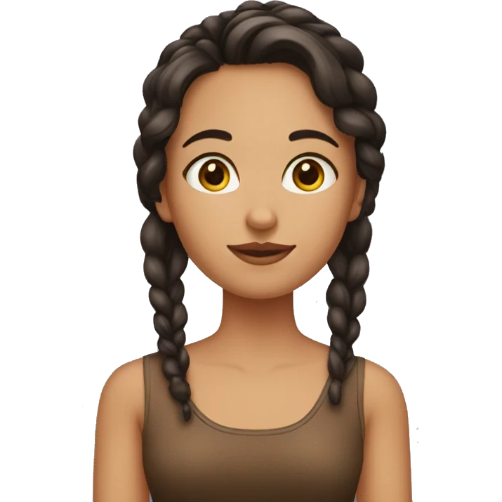 burnette girl emoji