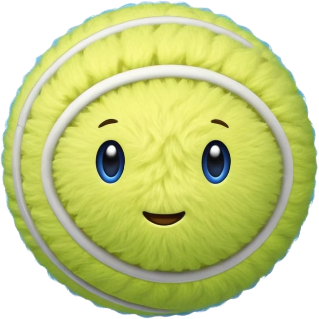 full blue tennis ball emoji