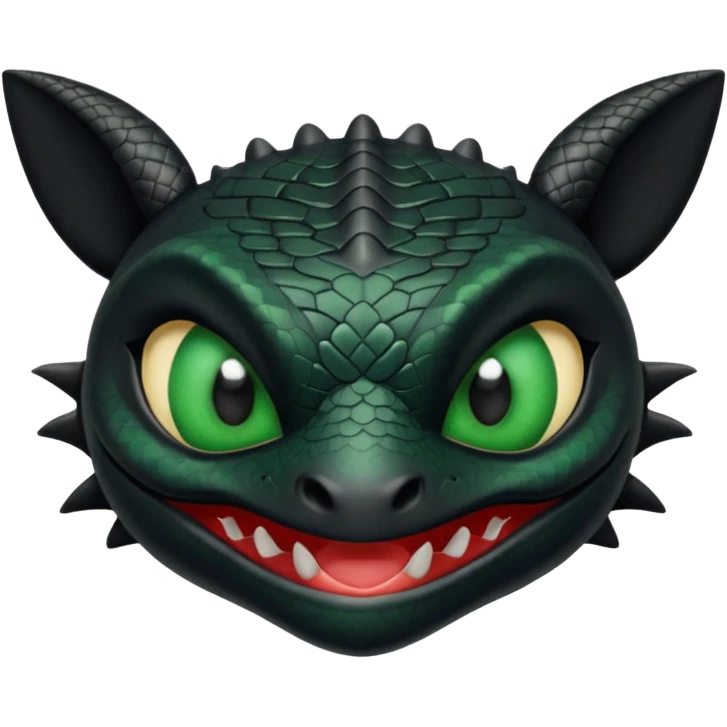 toothless wearing mask emoji