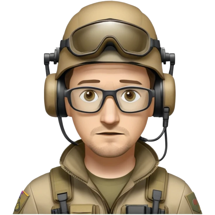 Edward Snowden as an operator from call of duty warzone with a questionable look on his face, realistic photo emoji