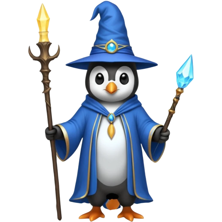 Penguin Wizard emoji