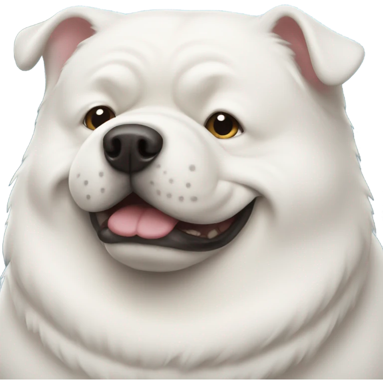 White fat dog emoji