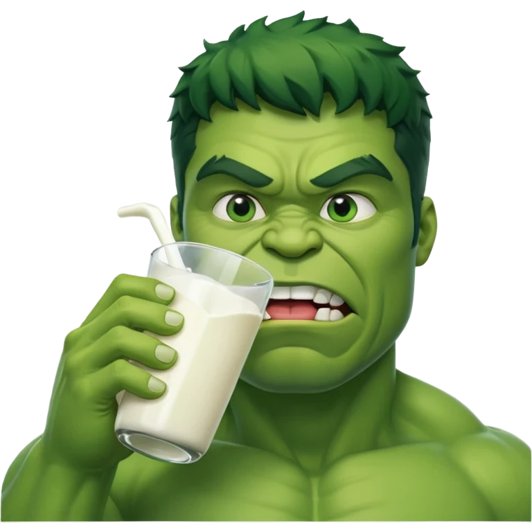 Hulk With milk emoji