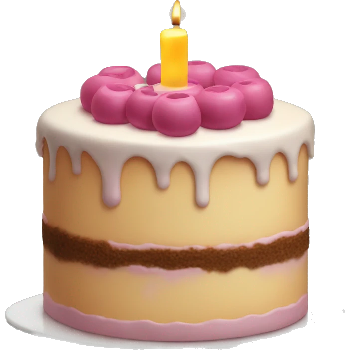 cake with number 13 as a candle emoji