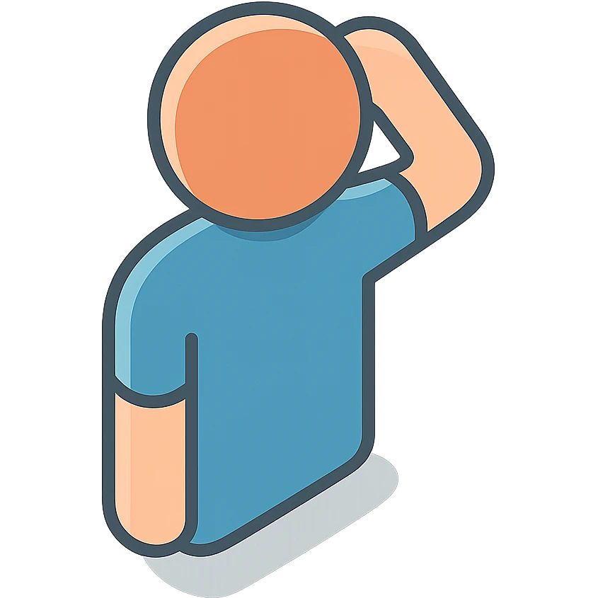 человек чешет затылок emoji