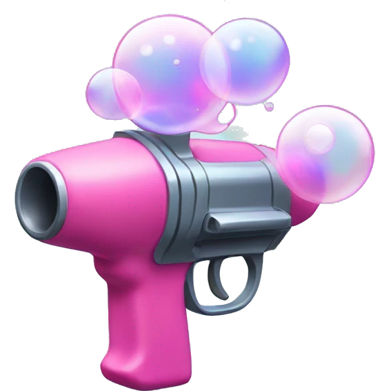 Bubble gun emoji