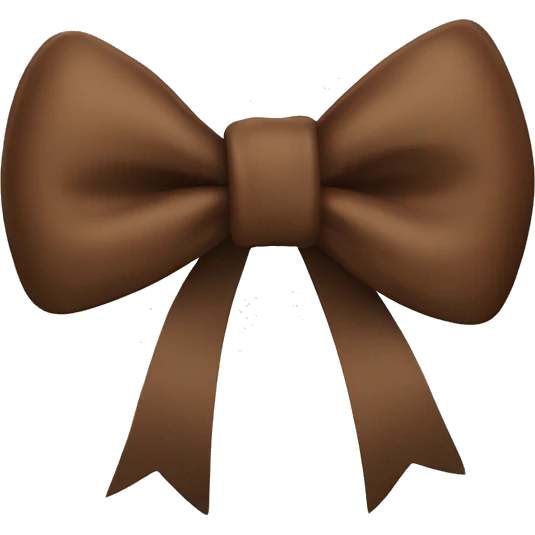 Brown bow emoji