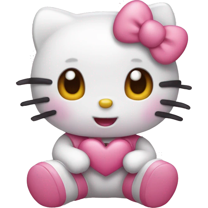 hello kitty love emoji