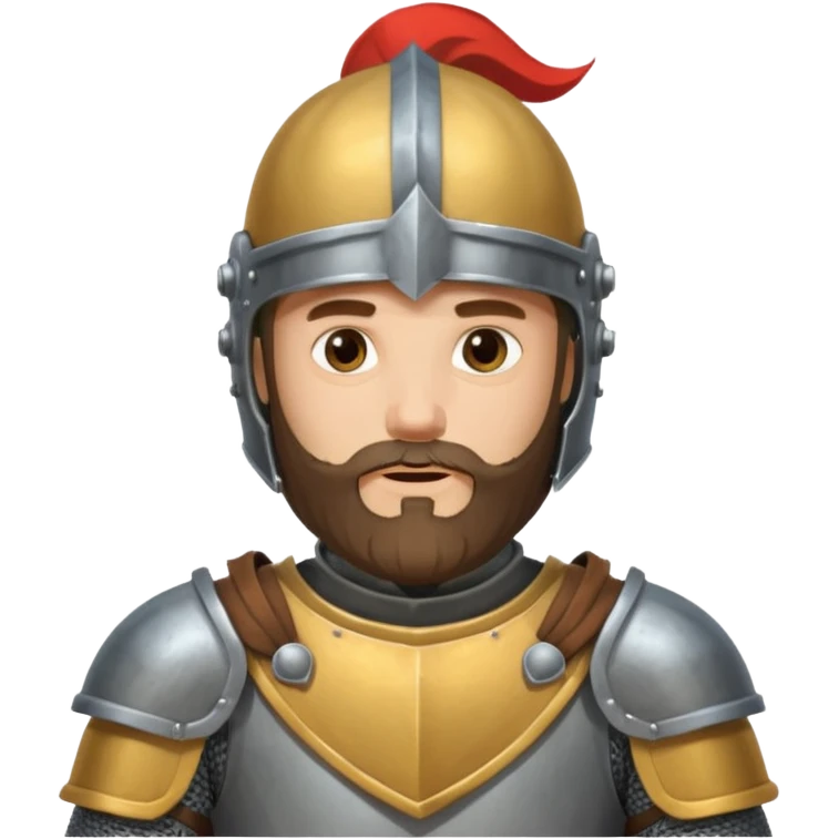 BEARDED Knight with our helmate emoji