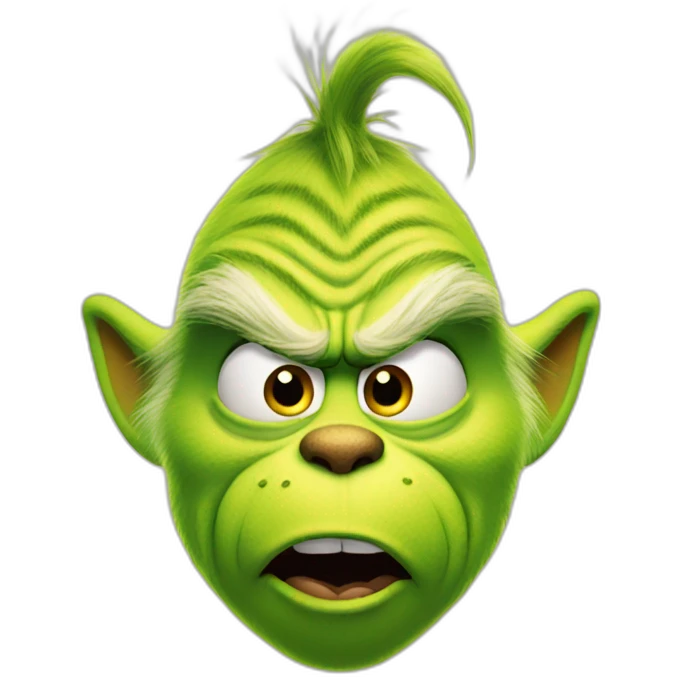 Grinch surprised emoji