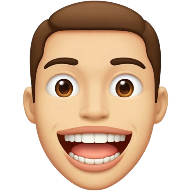 یک کون بر دهن بزرگ emoji