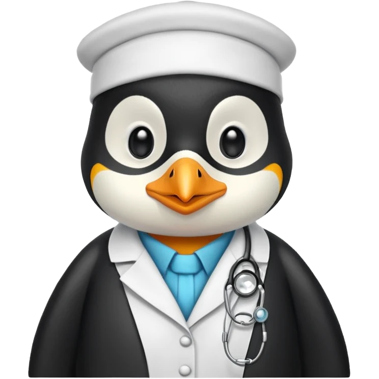 doctor penguin emoji