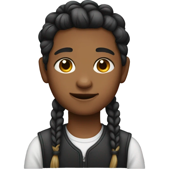 Boy with pigtails emoji