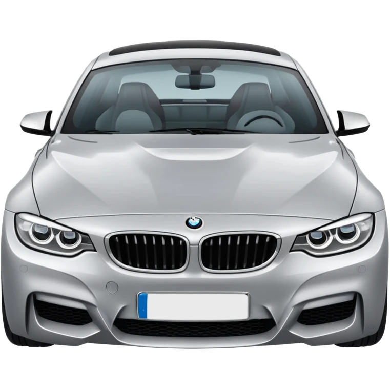 front view of a BMW car emoji