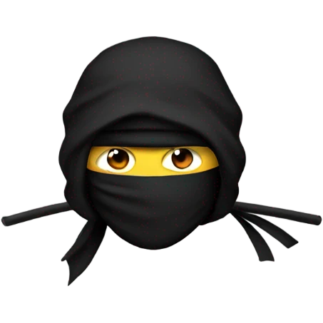 ninja in black emoji