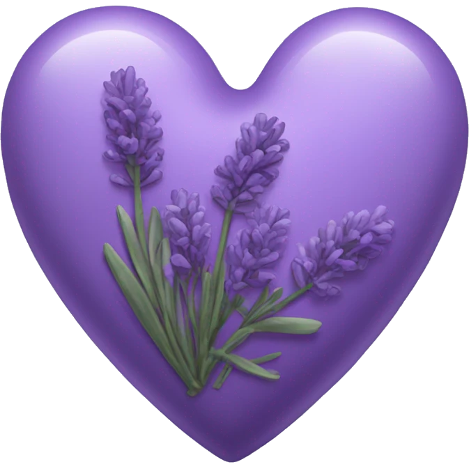lavender heart emoji