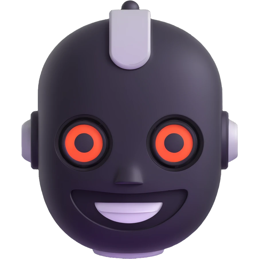 smiling robot face emoji