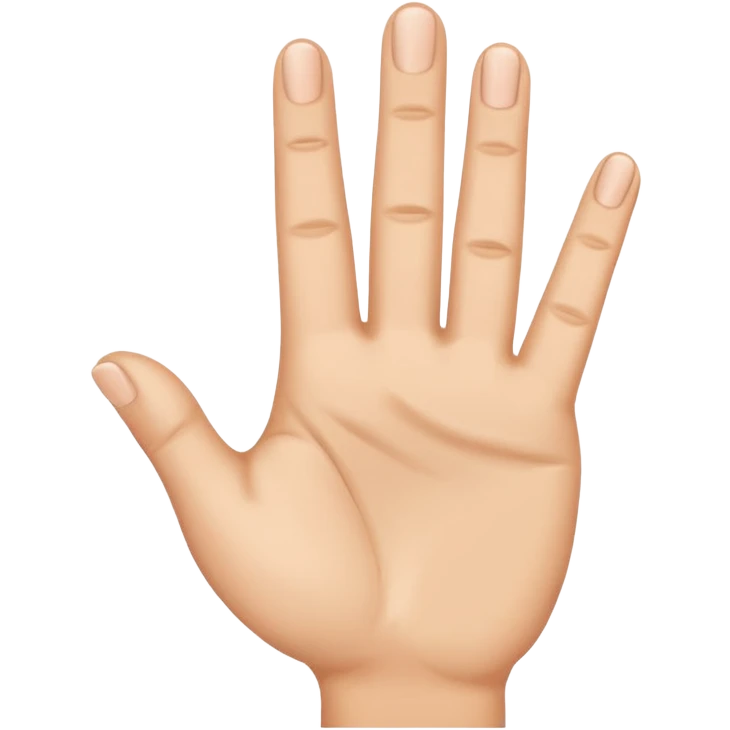 Make your index and thumb clap with the 3 other fingers behind it. Basically like the ok hand sign but with index and thumb clapping emoji