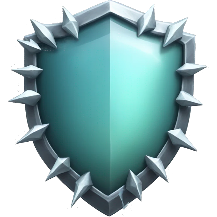 crystal spiked shield emoji
