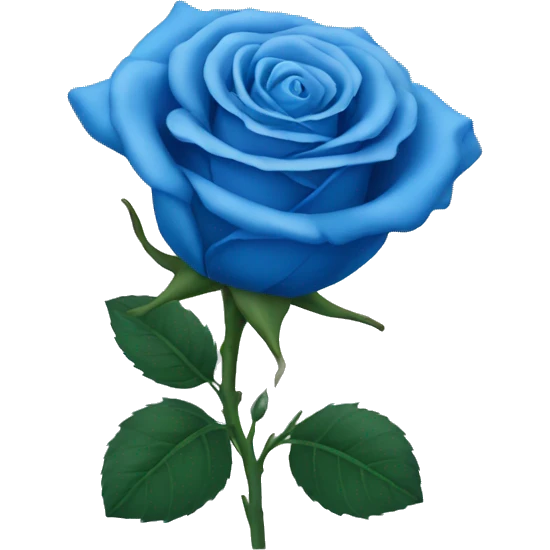 Blue rose emoji